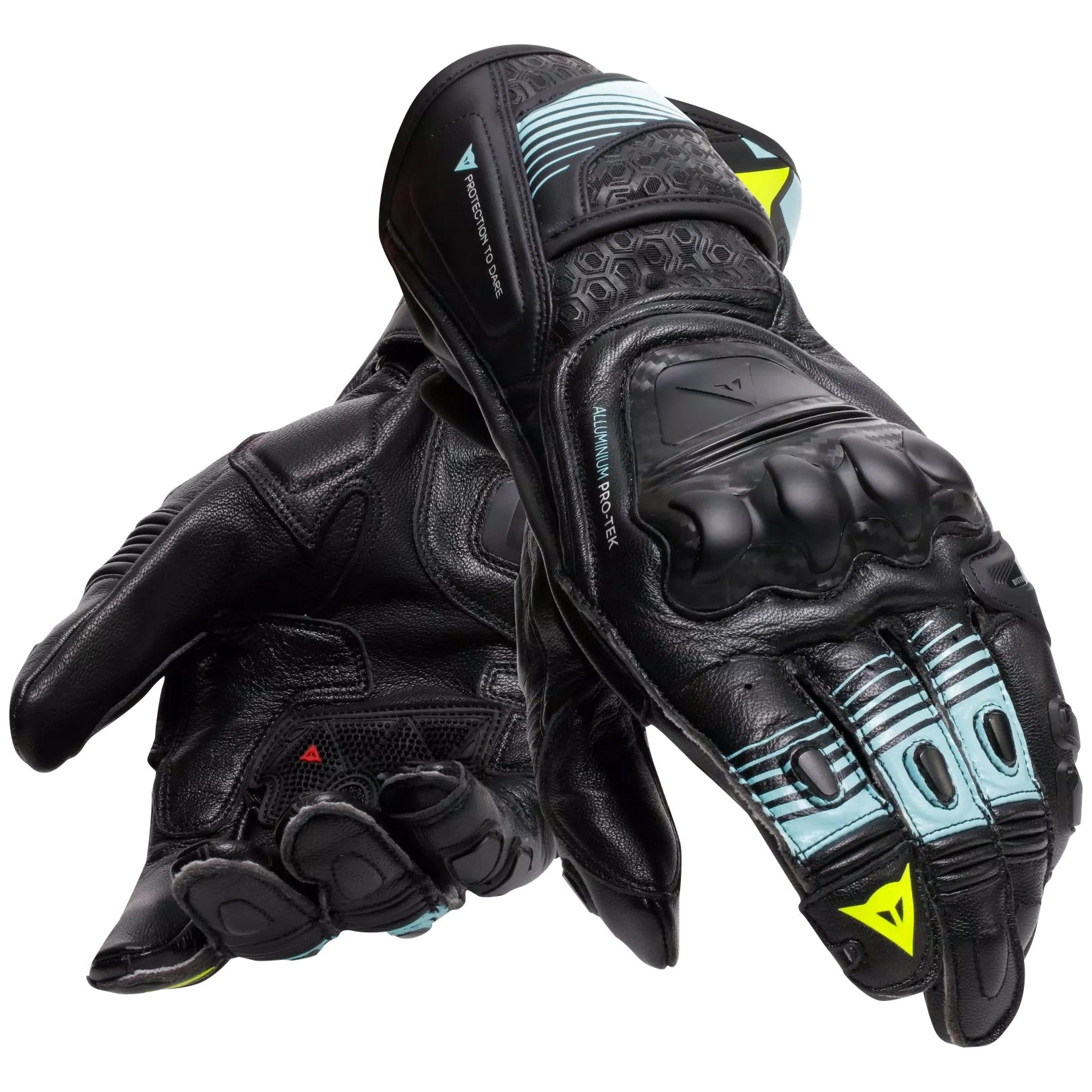 Мотоперчатки Dainese Fiero Black/Water/Yellow
