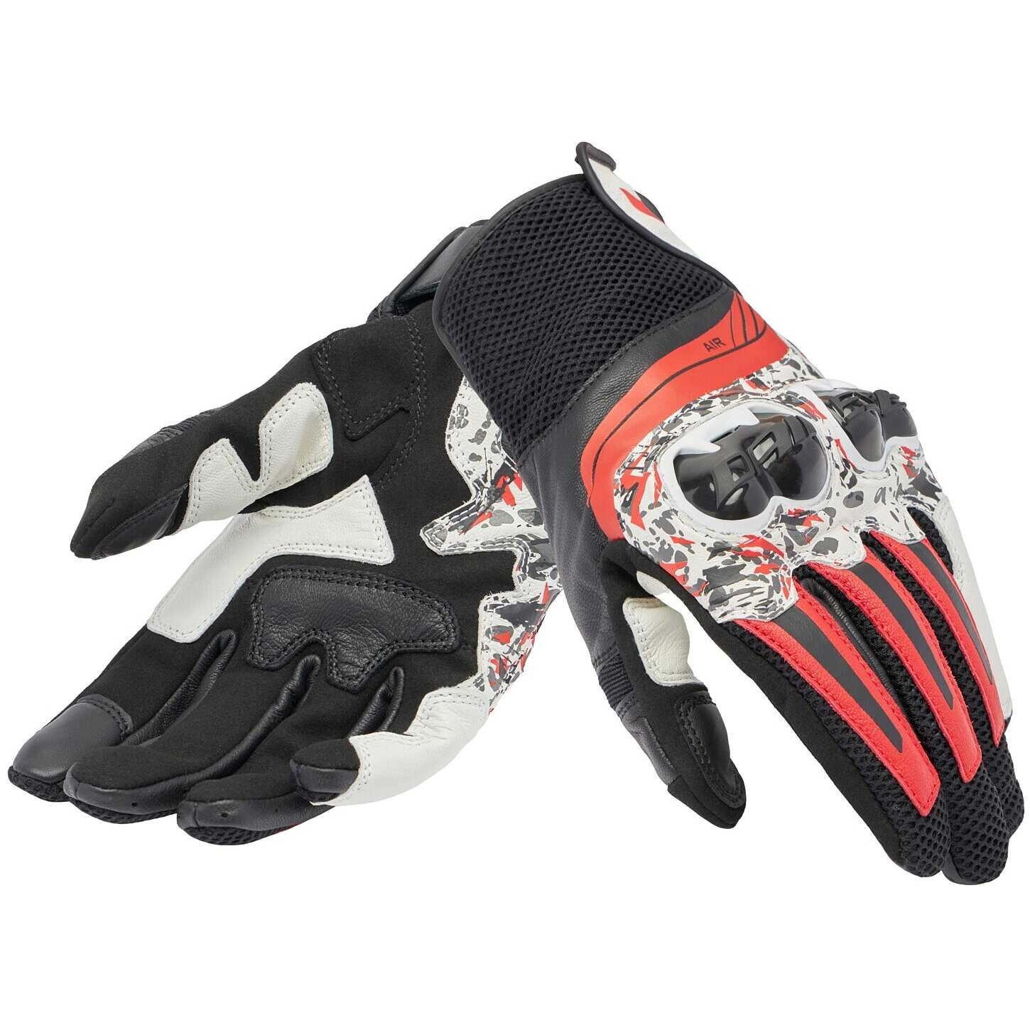 Мотоперчатки Dainese Mig 3 Black/Red Spray/White
