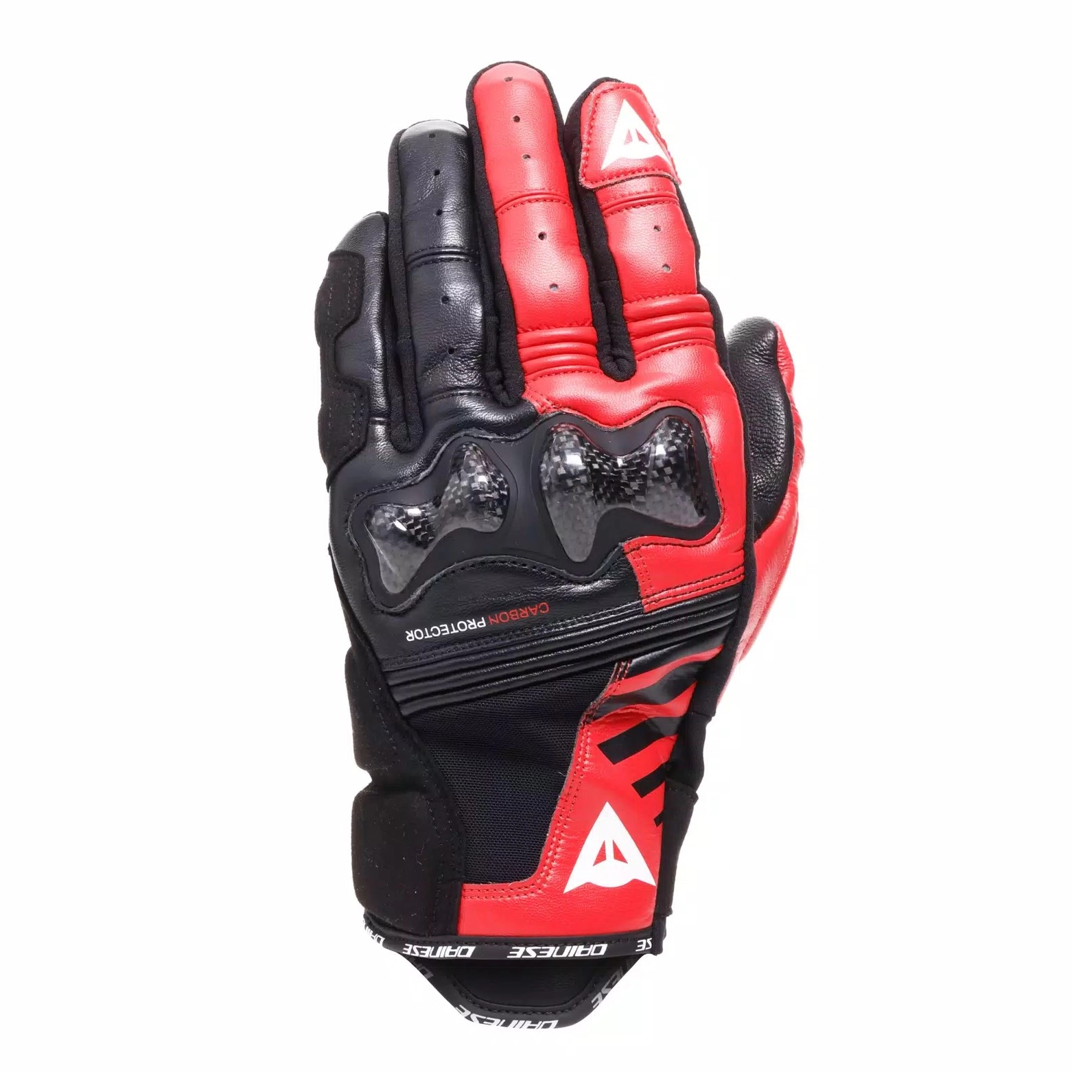 Мотоперчатки Dainese Reacto Carbon Short Black/Red