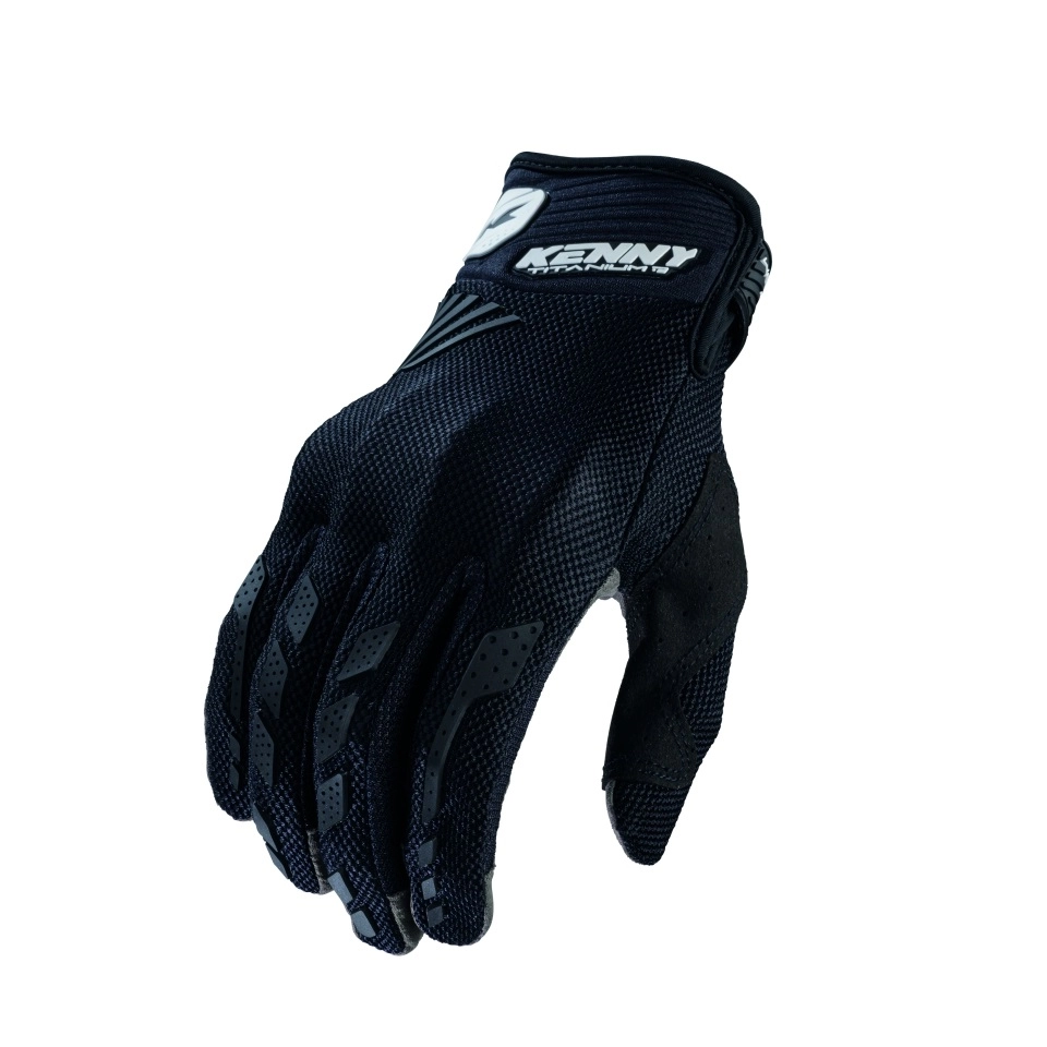 Мотоперчатки Kenny Racing D3O Titanium Black