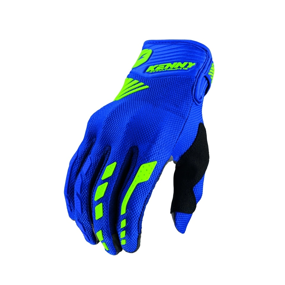 Мотоперчатки Kenny Racing D3O Titanium Blue