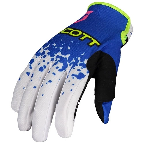 Мотоперчатки Scott 350 Race Evo Blue/Yellow