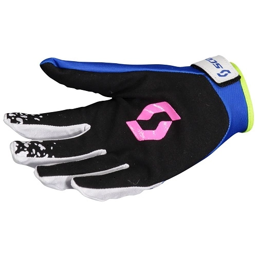 Мотоперчатки Scott 350 Race Evo Blue/Yellow