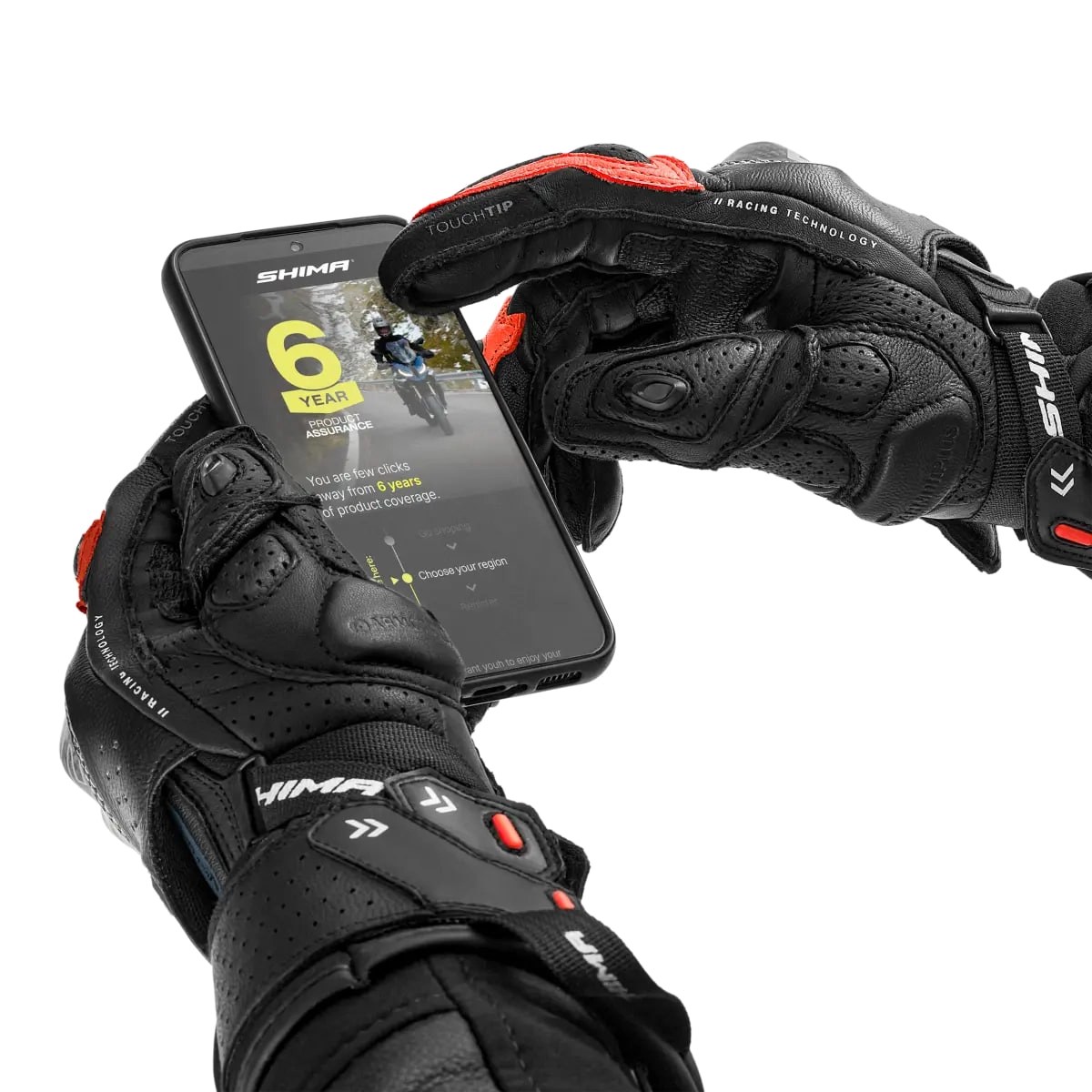 Мотоперчатки Shima RS-3 Black/Red