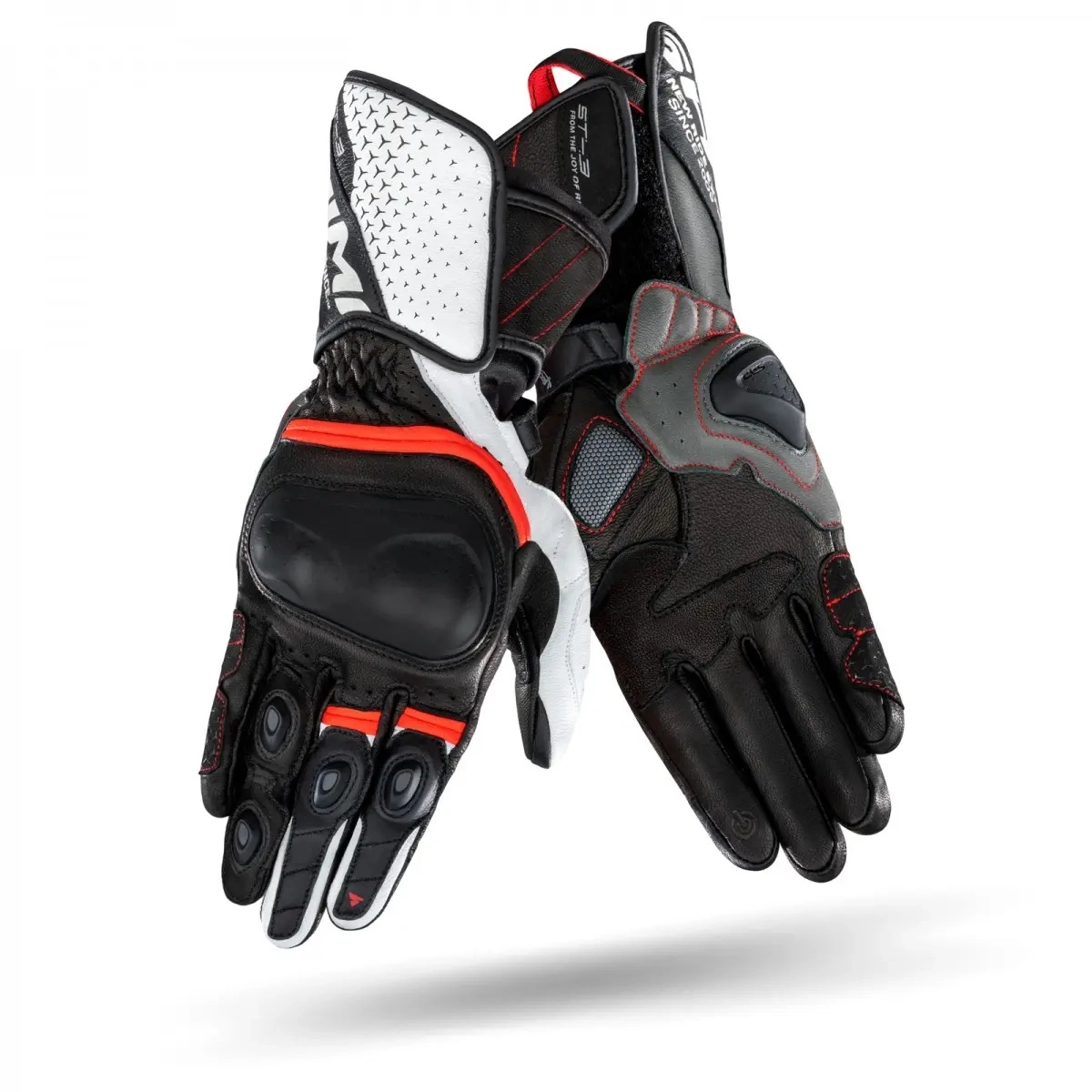Мотоперчатки Shima ST-3 Black/White/Red