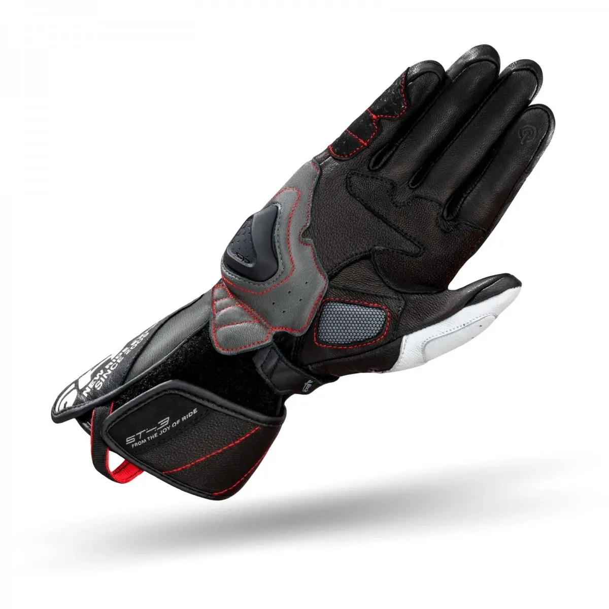 Мотоперчатки Shima ST-3 Black/White/Red