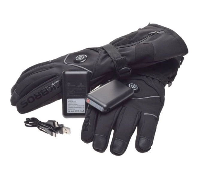 Мотоперчатки зимові Rockbros LSL016 Black з підігрівом + 2 power bank