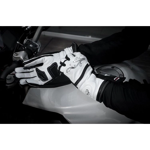 Мотоперчатки Shima Modena White/Black