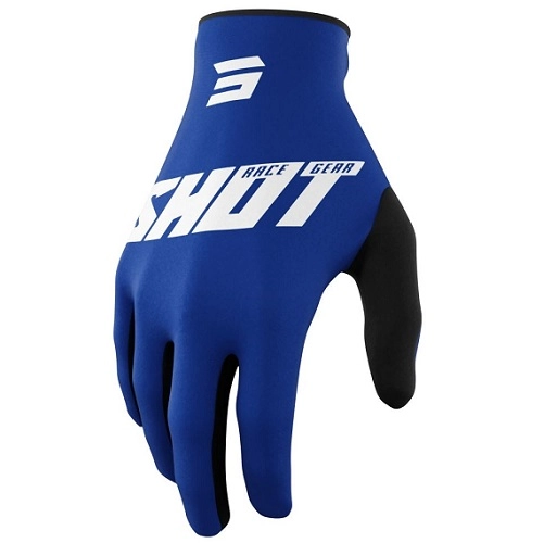 Мотоперчатки Shot Racing Devo Raw Burst Blue