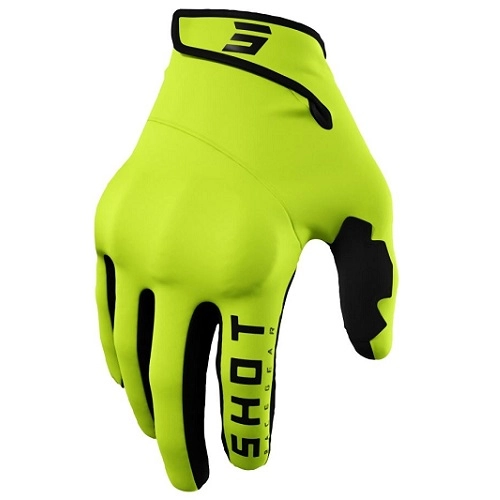 Мотоперчатки Shot Racing Softshell Trainer CE 2.0 Yellow