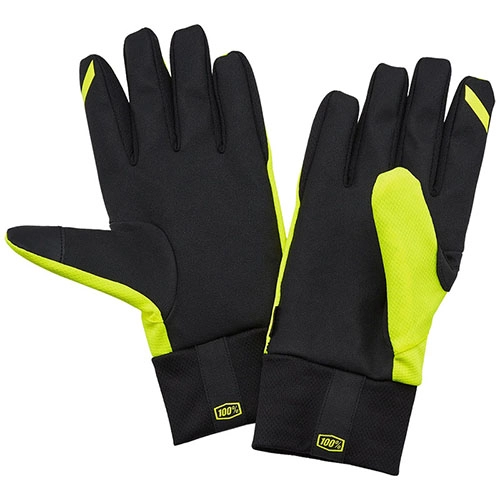 Мотоперчатки 100% Ride Hydromatic Waterproof Neon Yellow