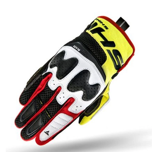Мотоперчатки Shima Blaze White/Black/Yellow/Red