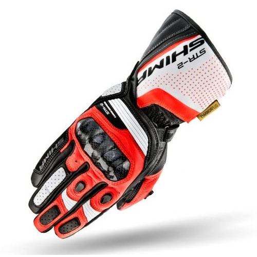 Мотоперчатки Shima STR-2 White/Black/Red