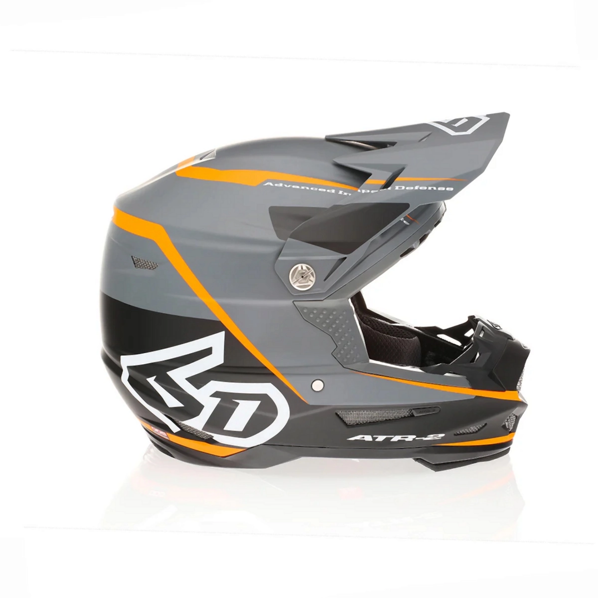 Шолом 6D ATR-2 Alpha Grey/Black/Orange
