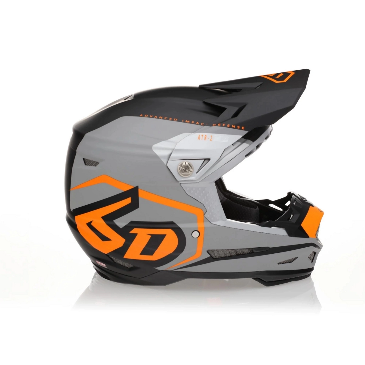 Шолом 6D ATR-2 Delta Black/Grey/Orange