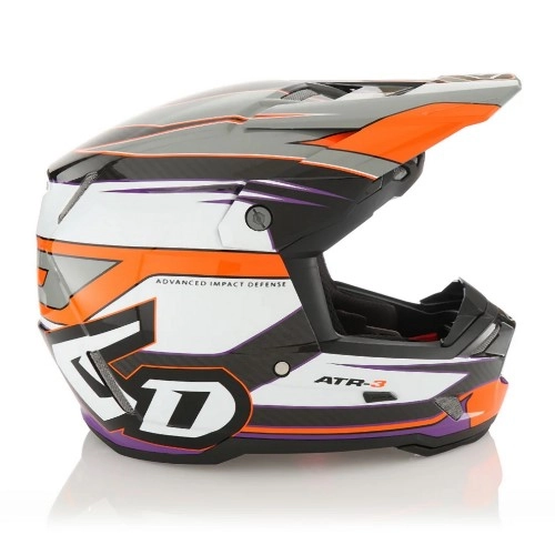 Шолом 6D ATR-3 Hyper White/Grey/Orange/Purple