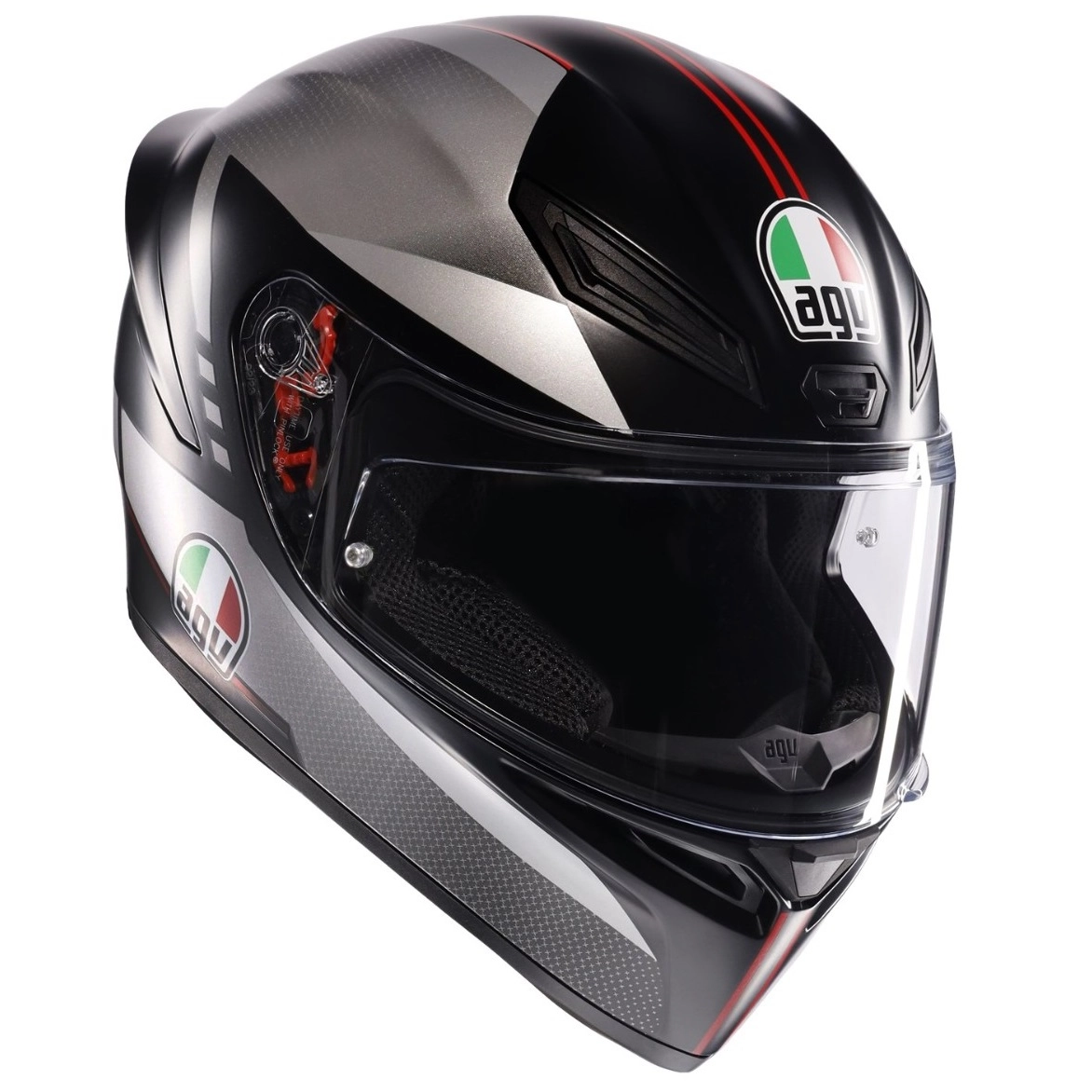 Шолом AGV K1 S Lap Black/Grey/Red