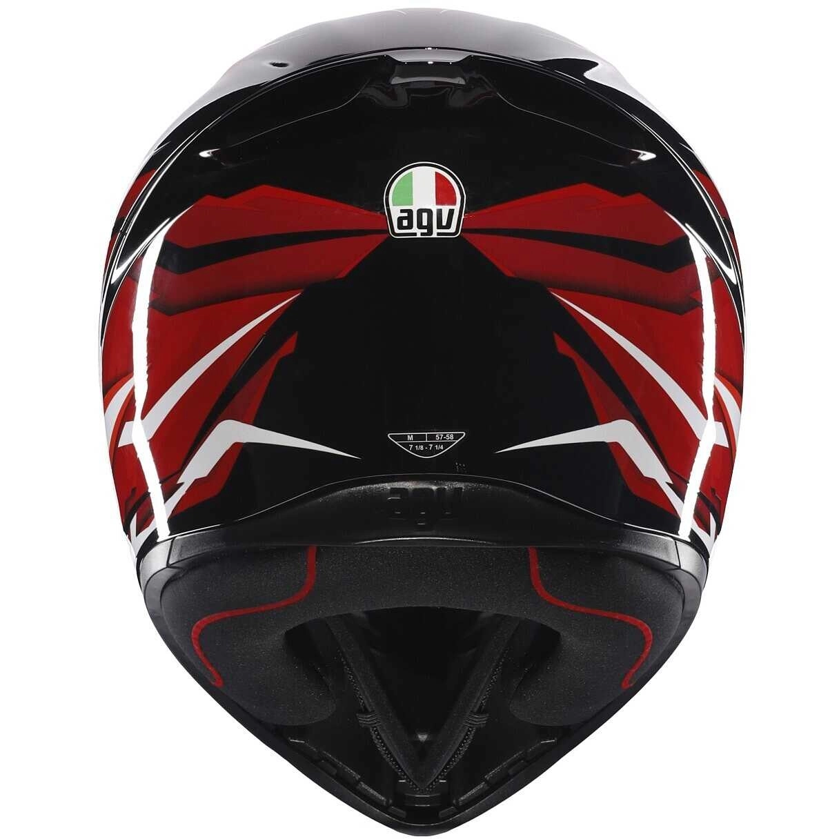Шолом AGV K1 S Lion Black/Red/White