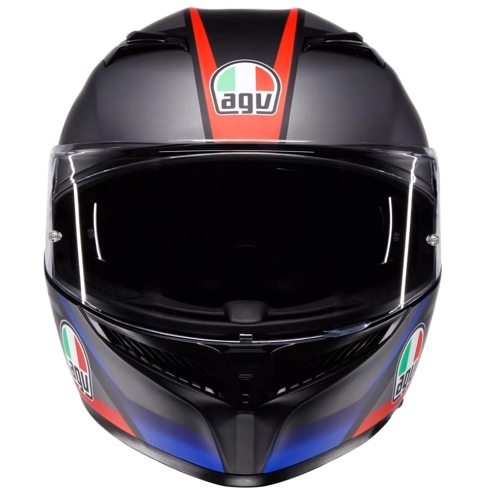 Шолом AGV K3 Striga Black/Blue/Red