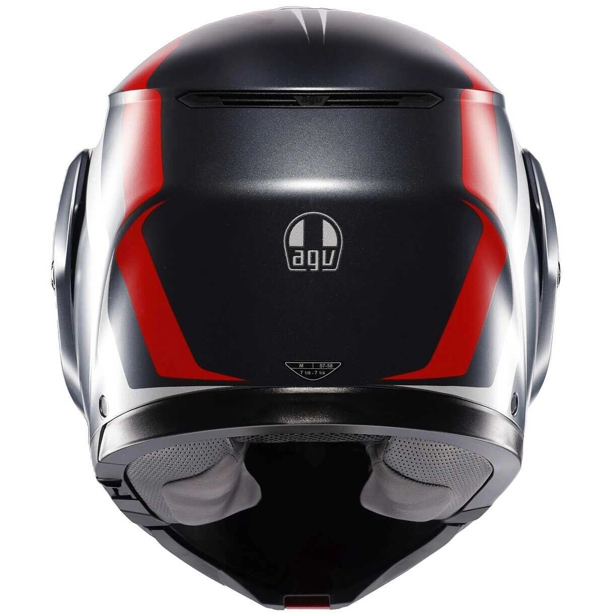 Шолом AGV Streetmodular Resia Grey/Silver/Red