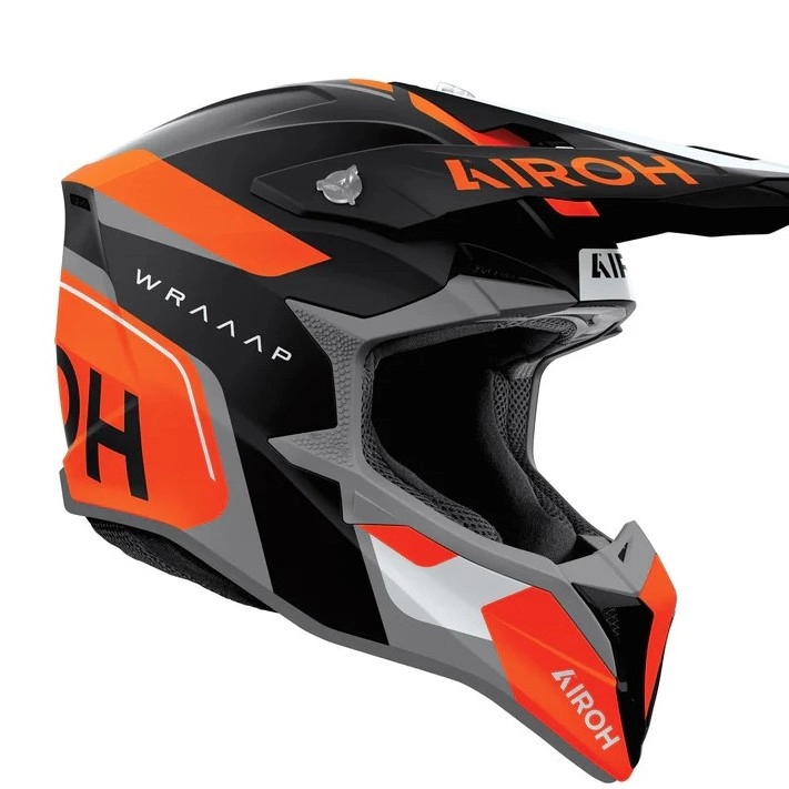 Шолом Airoh Wraaap Conquer Orange/Black/White