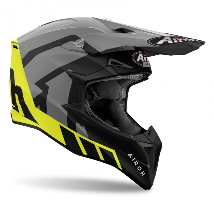 Шолом Airoh Wraaap Conquer Yellow/Black/White