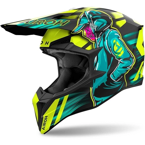 Шолом Airoh Wraaap Cyber Yellow Matt