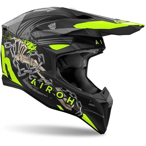 Шолом Airoh Wraaap Darkness Black/Green