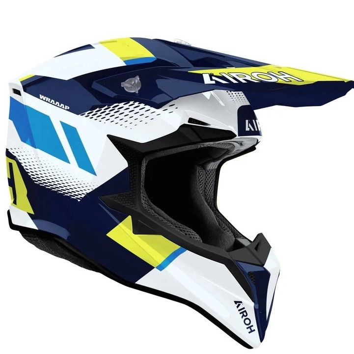 Шолом Airoh Wraaap Vision Yellow/Blue/White