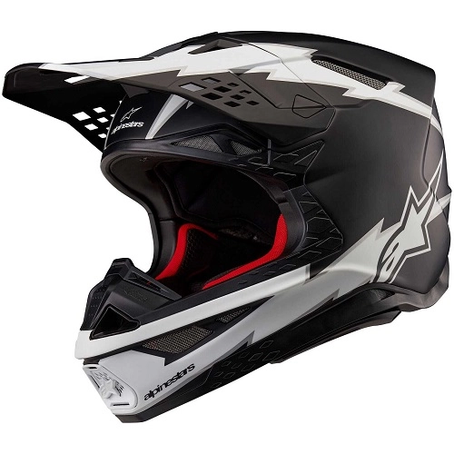 Шолом Alpinestars Supertech M10 Ampress Black/White