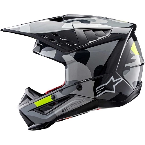 Шолом Alpinestars Supertech M5 Rover Black/Grey/Yellow