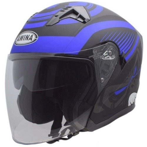 Шолом Awina JK528 Black/Blue