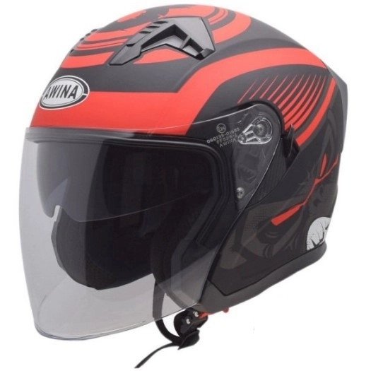 Шолом Awina JK528 Black/Red