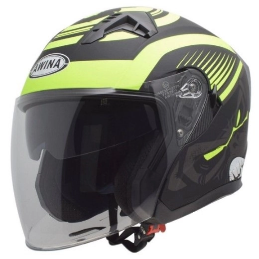 Шолом Awina JK528 Black/Yellow