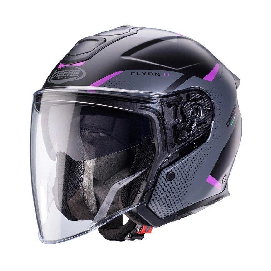 Шолом Caberg Flyon II Boss Black/Gray/Fuchsia