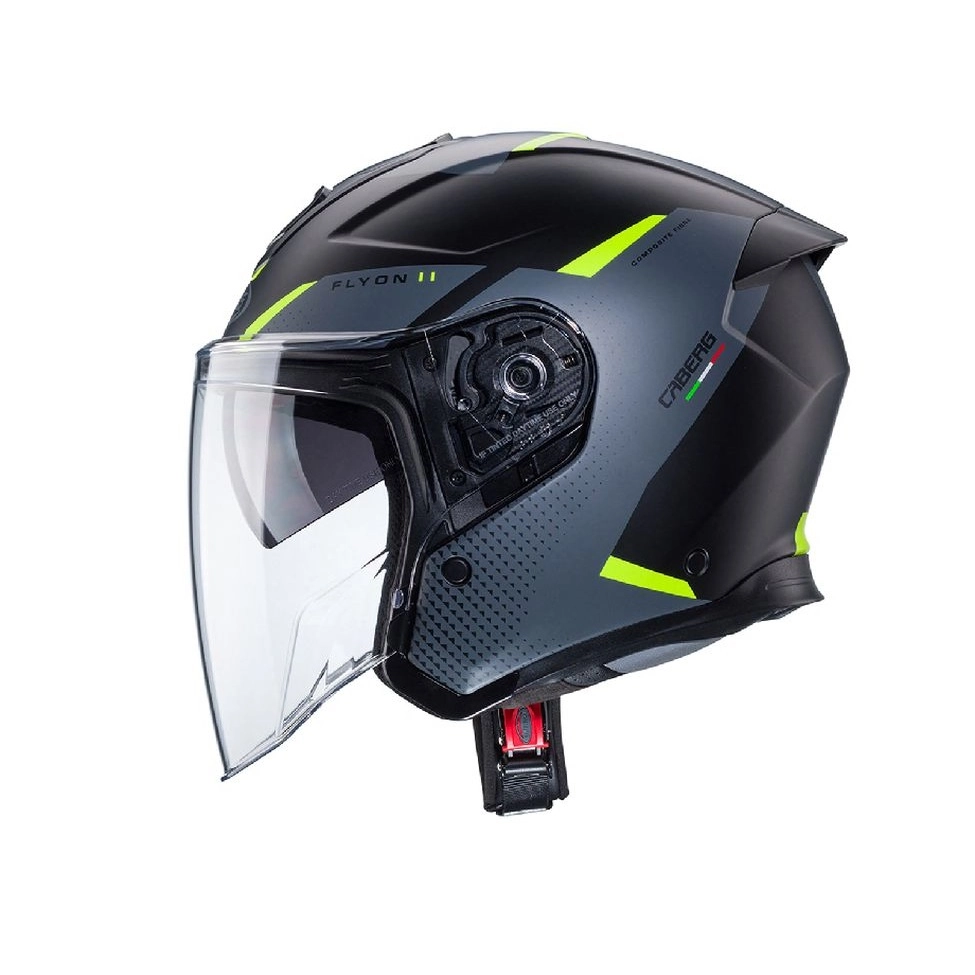 Шолом Caberg Flyon II Boss Black/Gray/Yellow Fluo