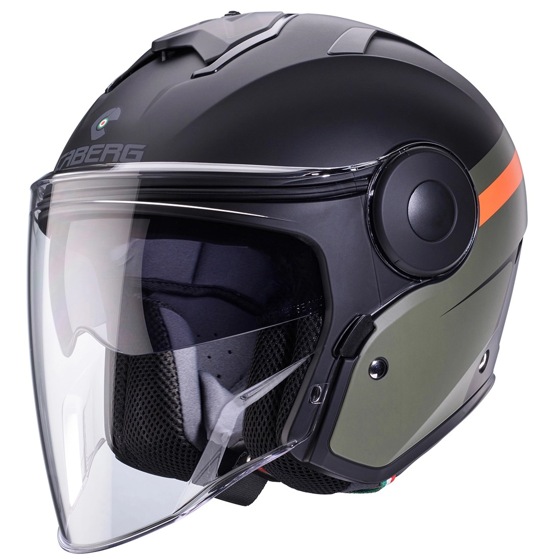 Шолом Caberg Jet Soho Zephyr Black/Green/Orange