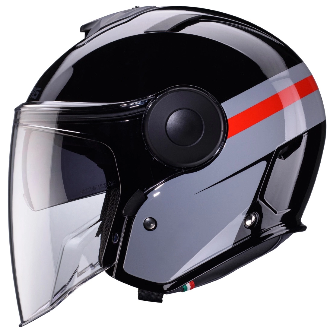 Шолом Caberg Jet Soho Zephyr Black/Grey/Red