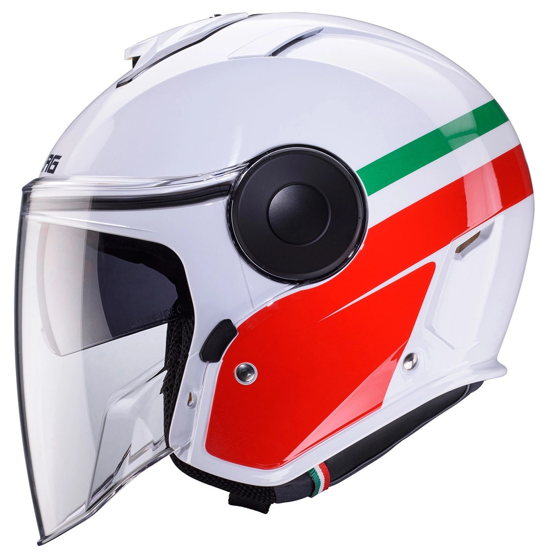 Шолом Caberg Jet Soho Zephyr Red/White/Green