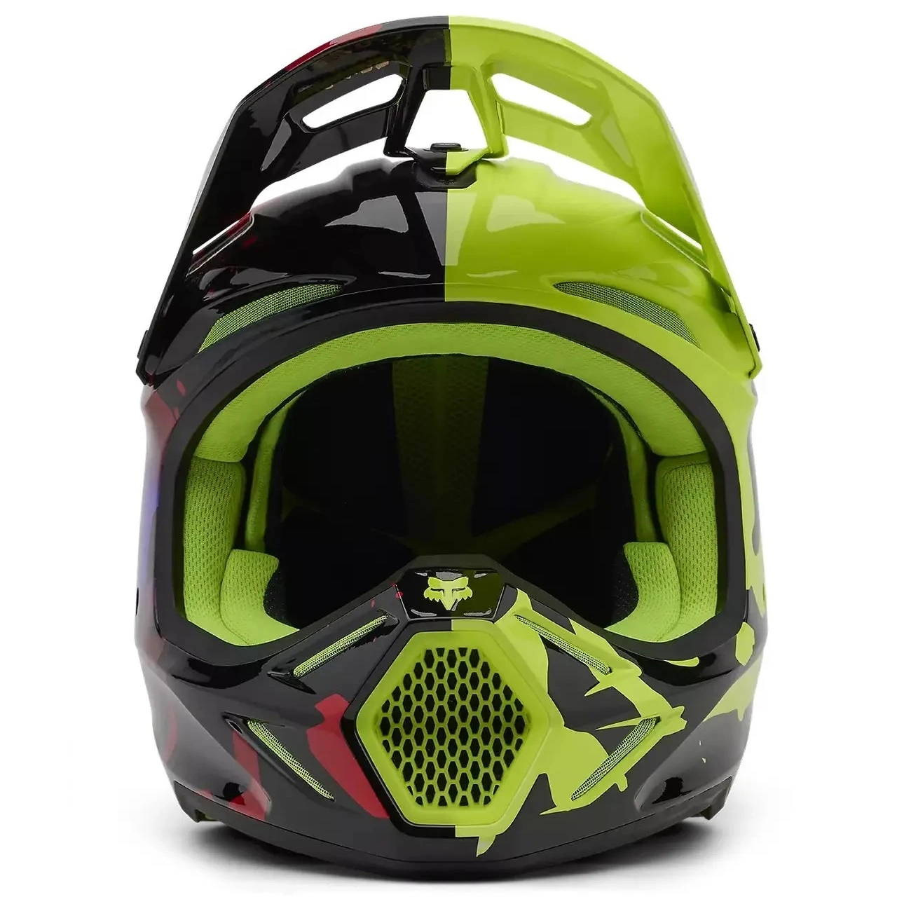 Шолом FOX V3 Throttle Flo Yellow