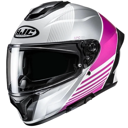 Шолом HJC C71 Morix MC8 White/Silver/Pink