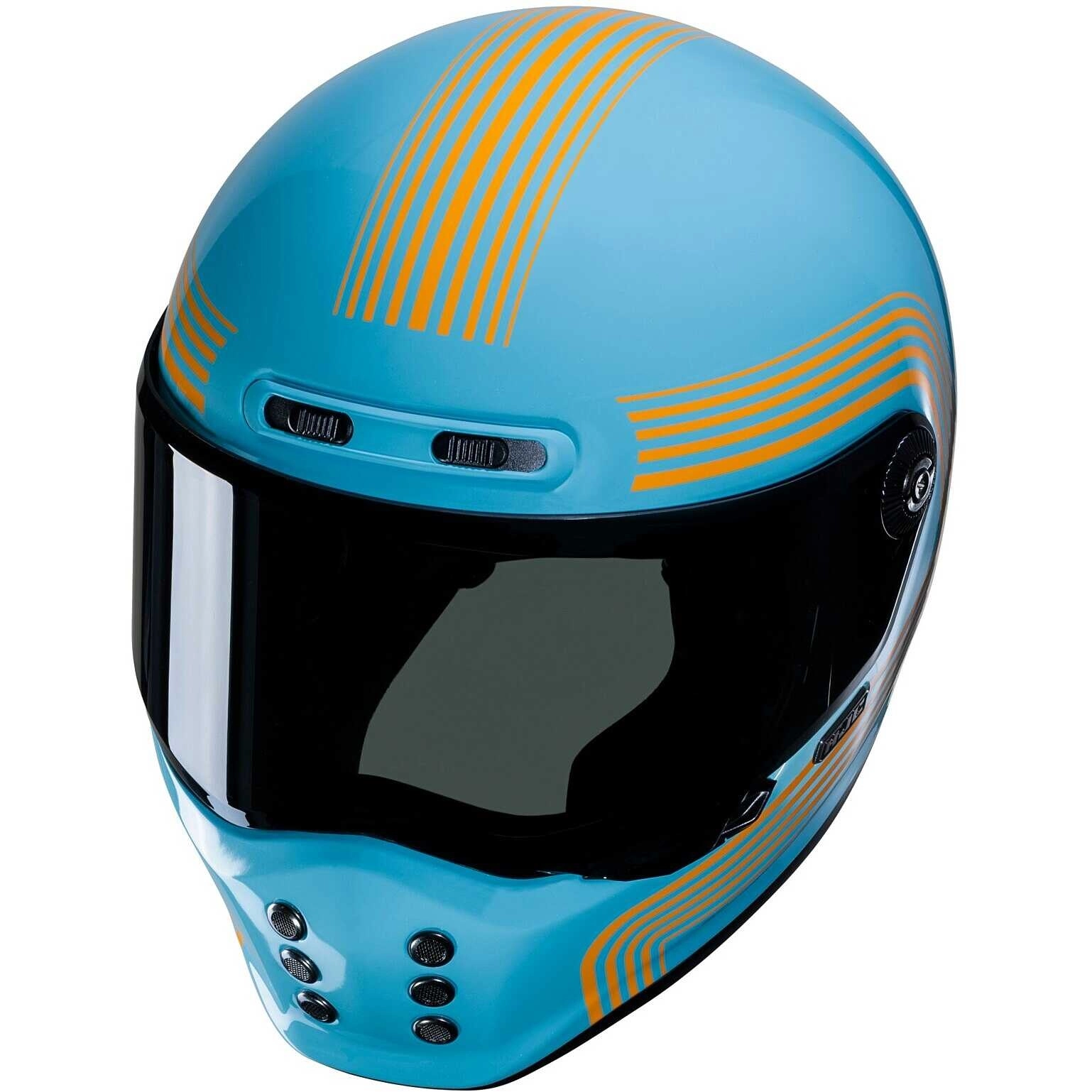 Шолом HJC V10 Foni MC27 Blue/Orange