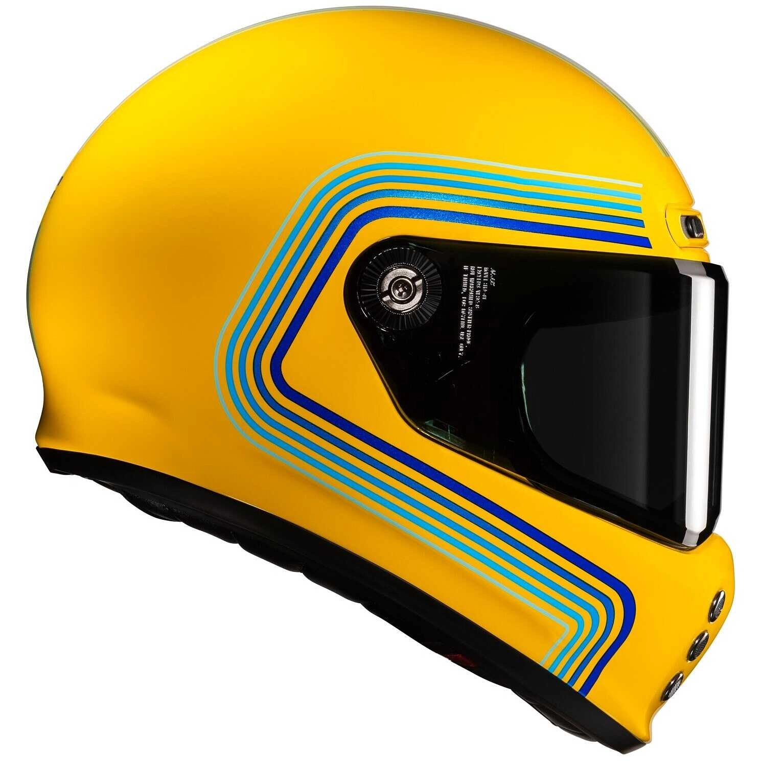 Шолом HJC V10 Foni MC3 Yellow/Blue