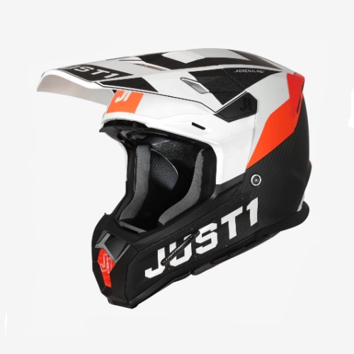 Шолом Just1 J22 Adrenaline Carbon Black/White/Orange