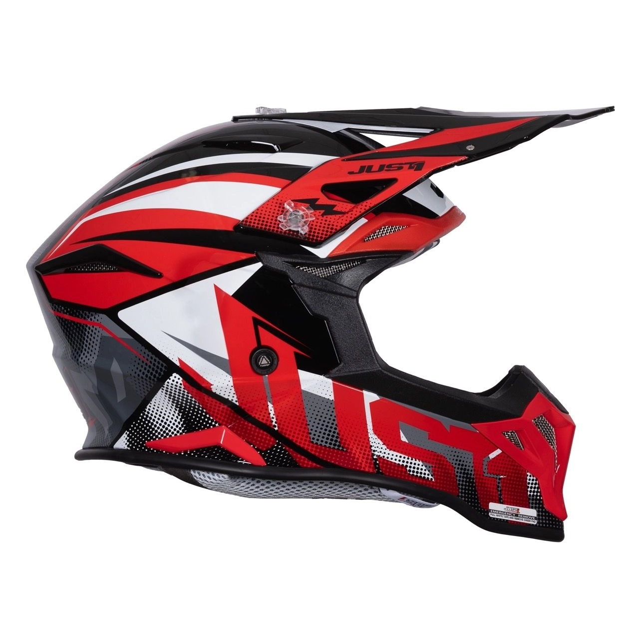 Шолом Just1 J39 Revo Red/White/Black