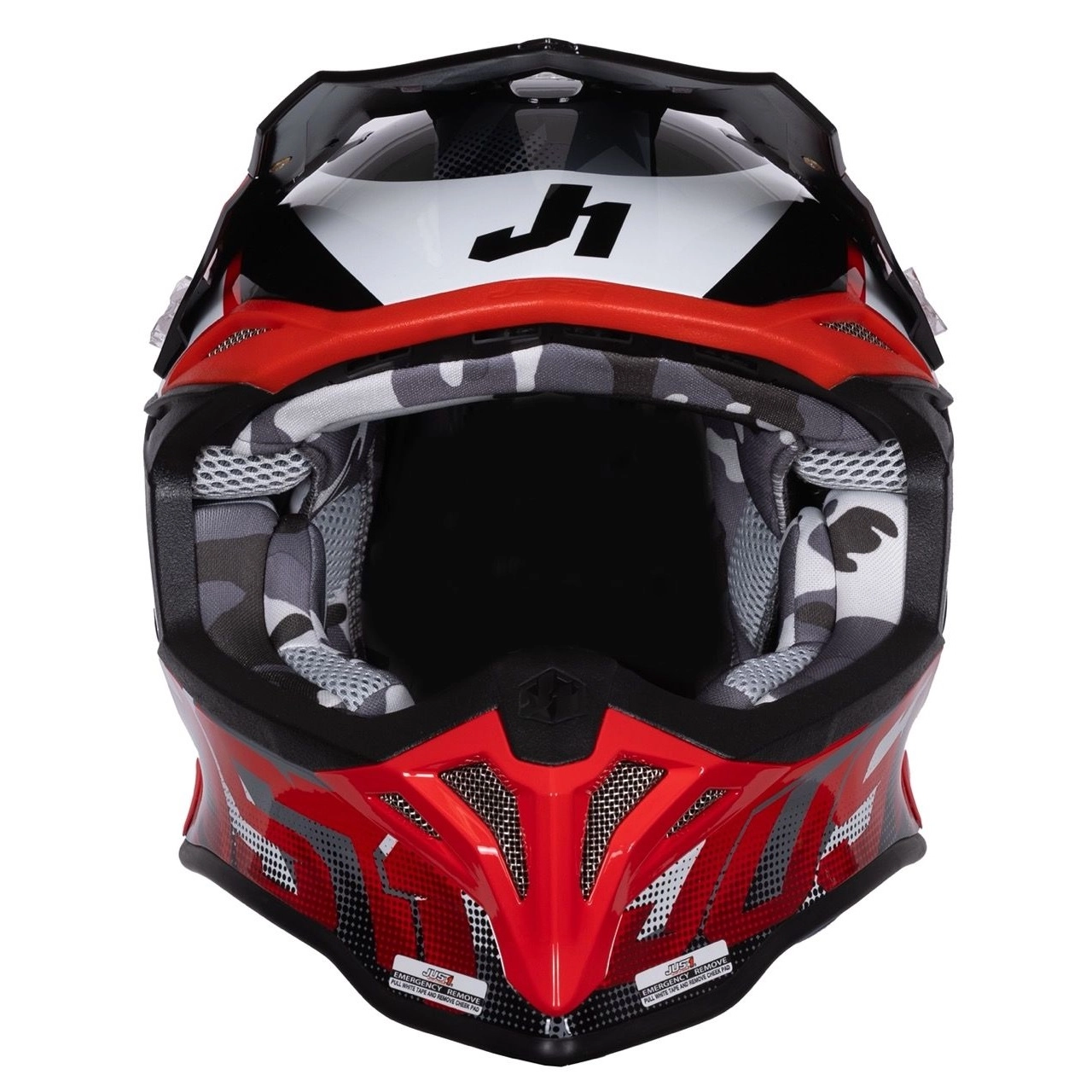 Шолом Just1 J39 Revo Red/White/Black
