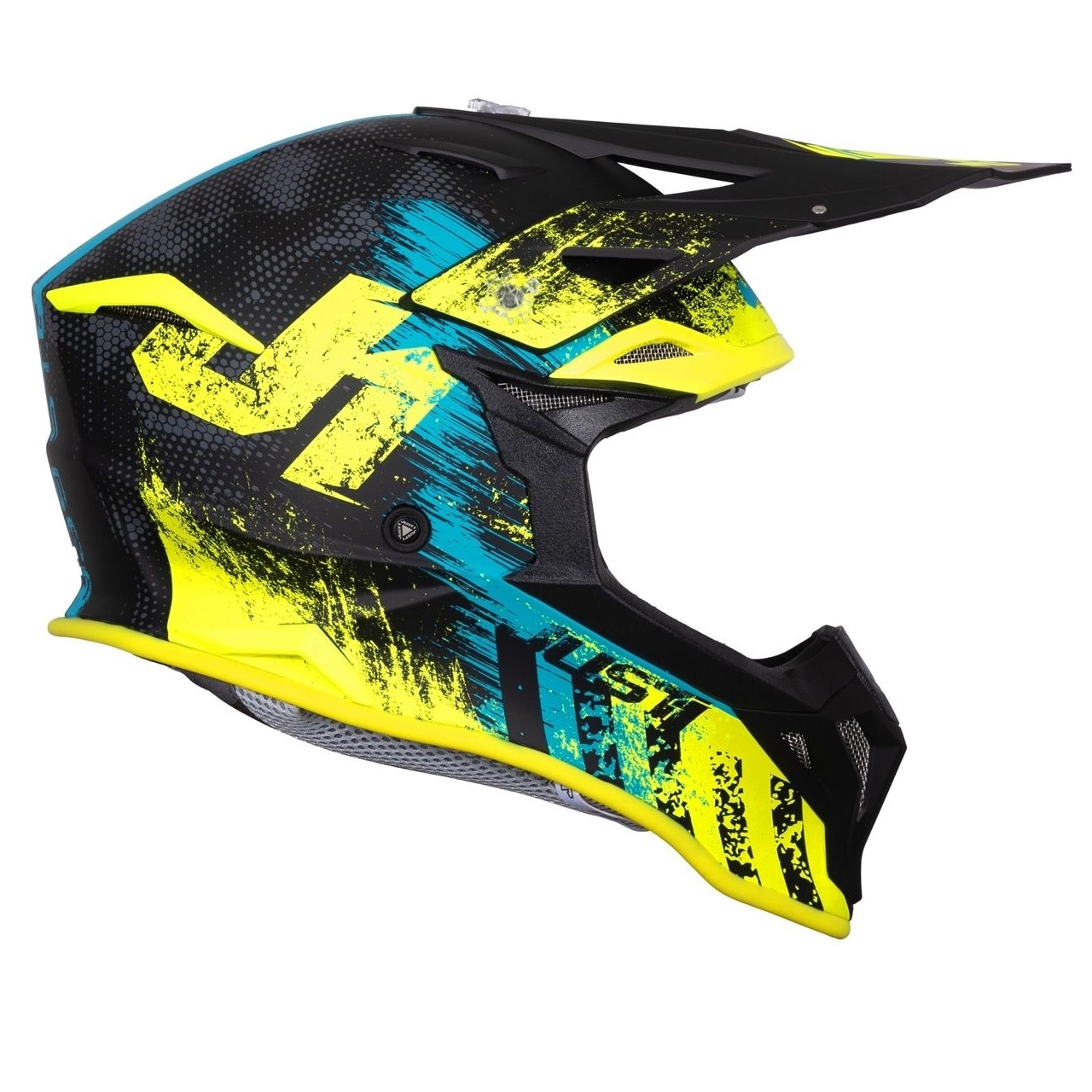 Шолом Just1 J39 Storm Blue/Yellow/Black