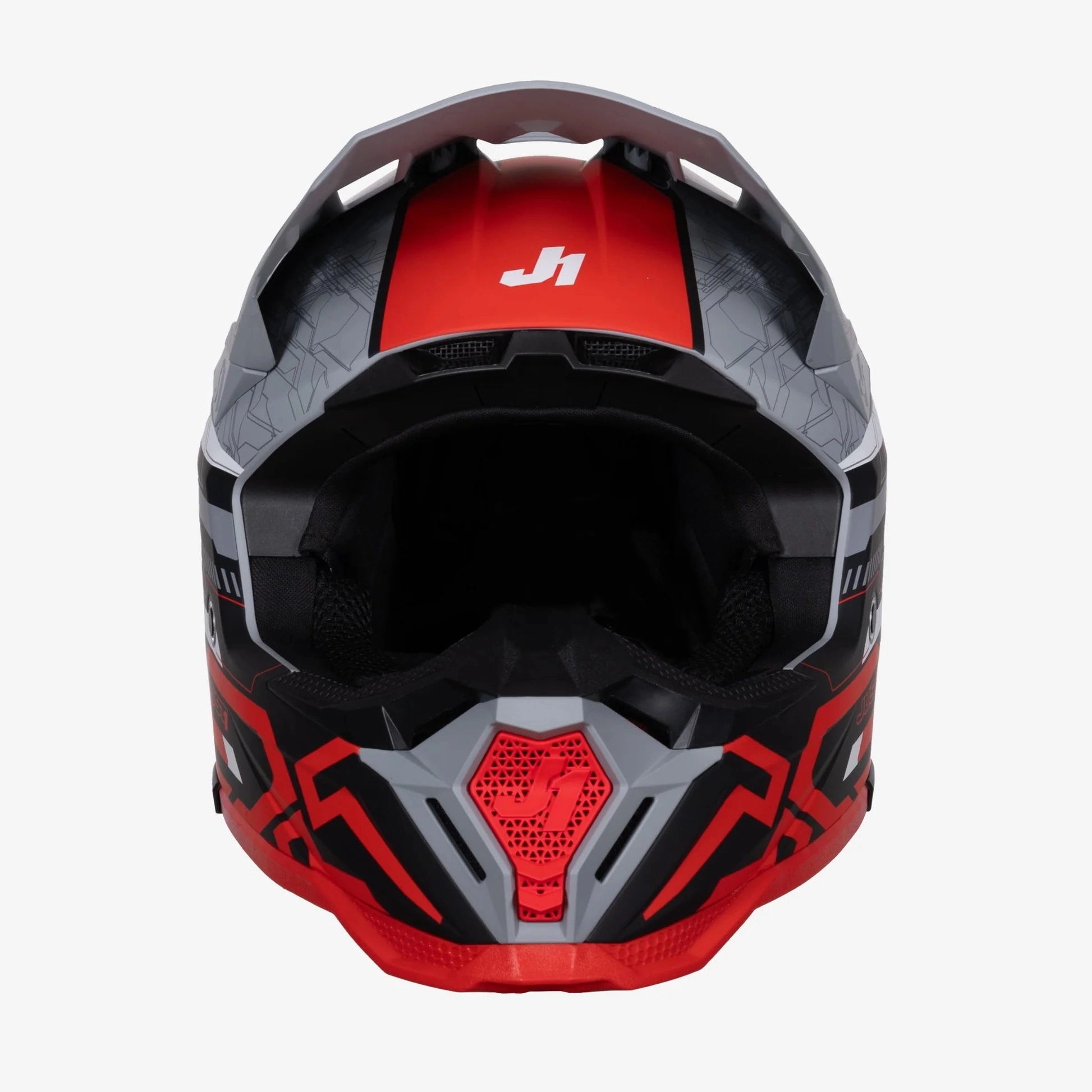 Шолом Just1 J40 Mission Red/Grey
