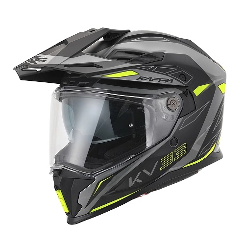 Шолом Kappa KV33 Graphic Wizzard Black/Grey/Yellow