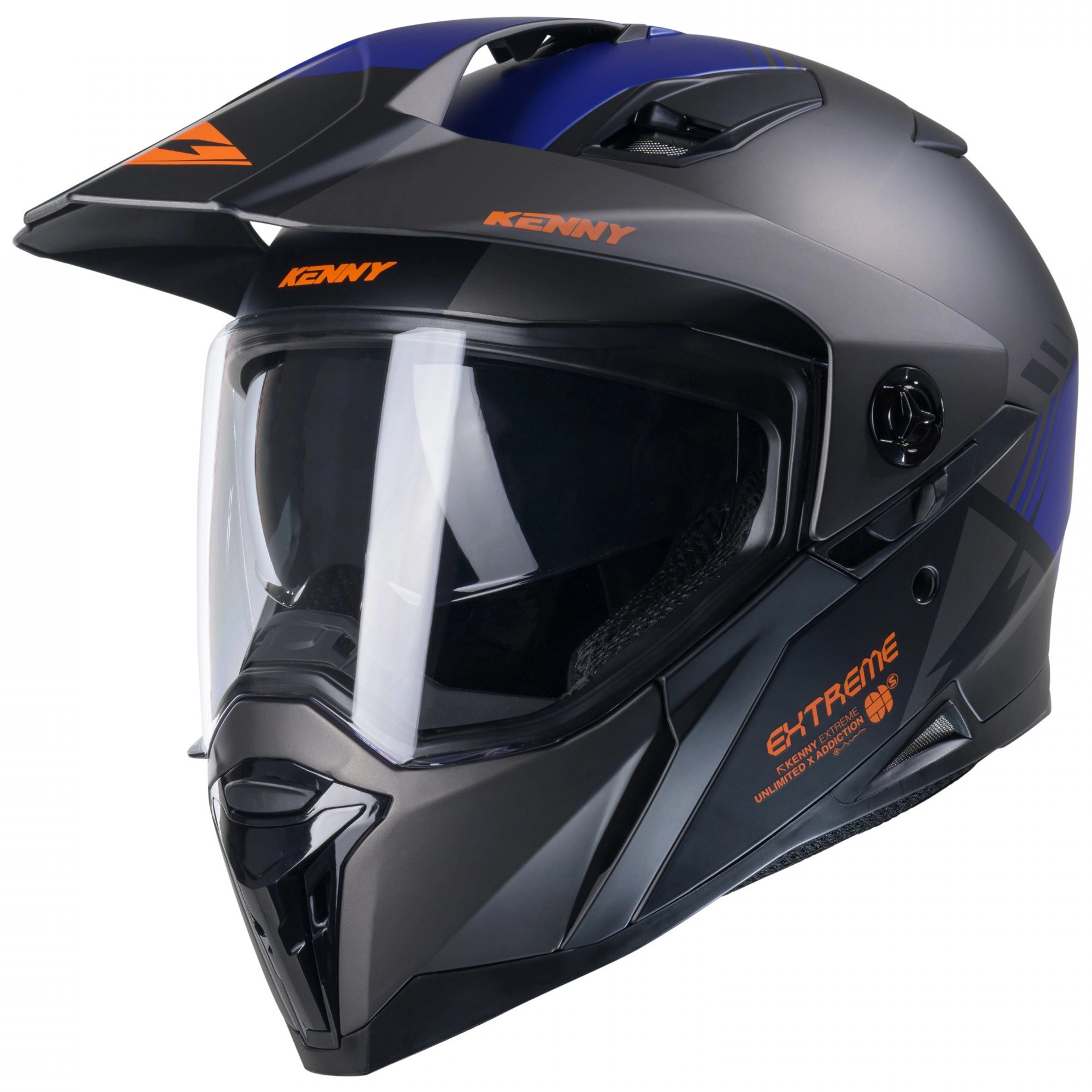 Шолом Kenny Racing Extreme Graphic Black/Grey/Blue